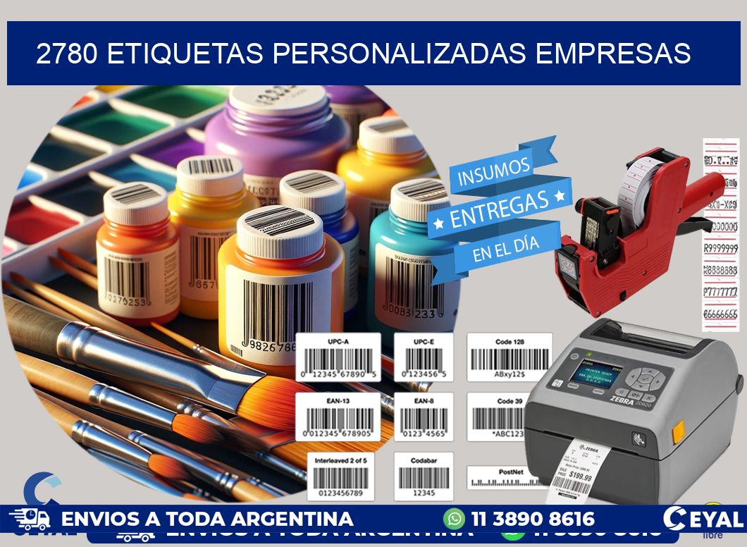 2780 Etiquetas personalizadas empresas
