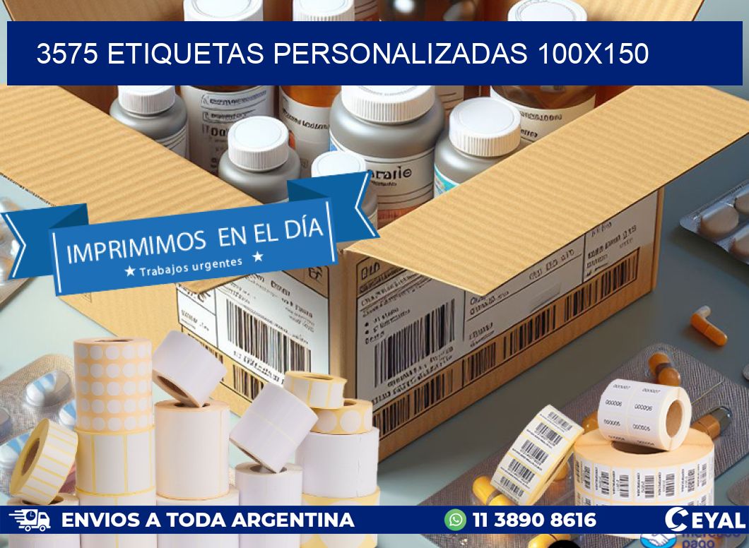 3575 Etiquetas personalizadas 100x150