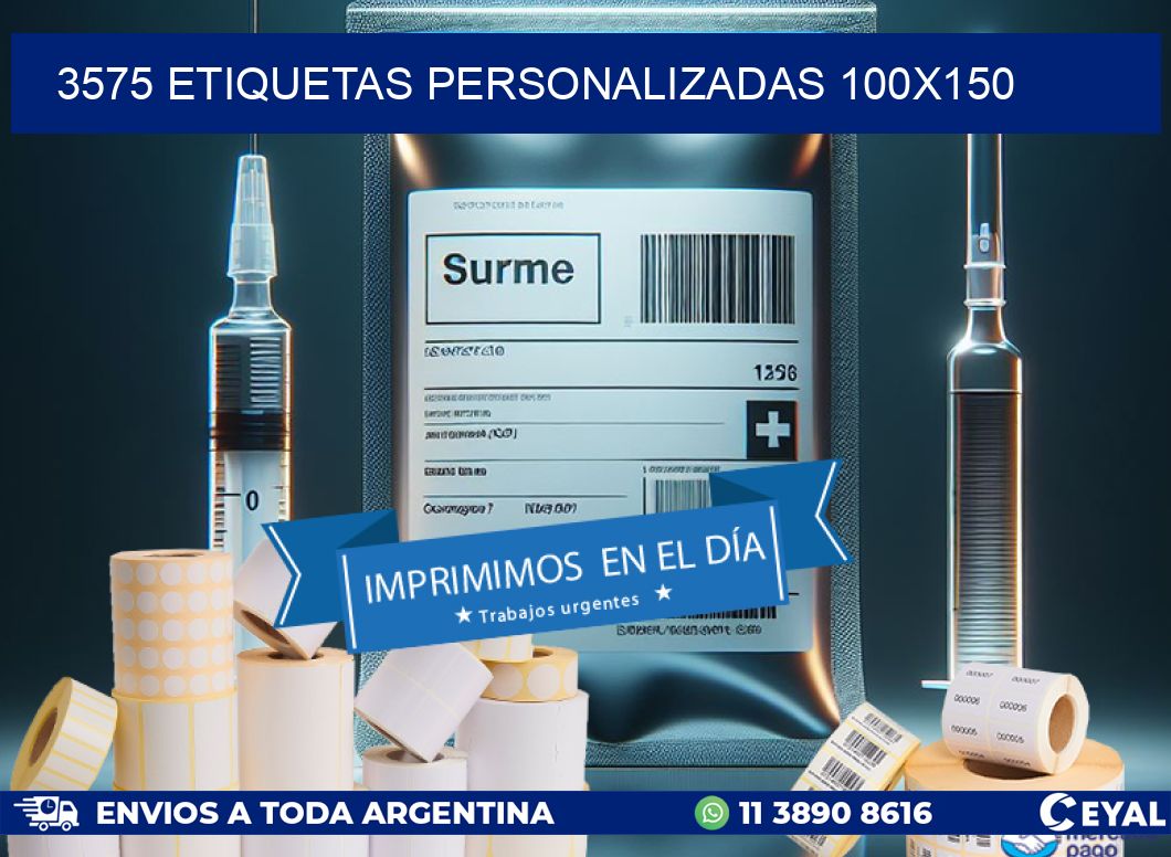 3575 Etiquetas personalizadas 100x150