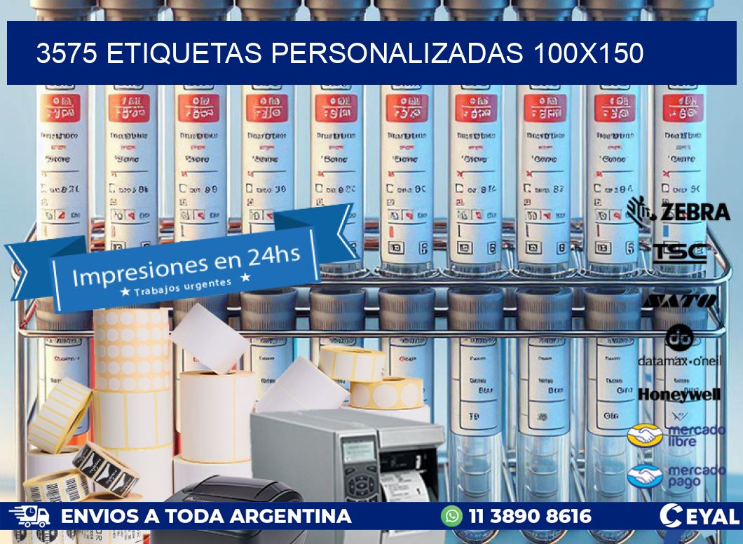 3575 Etiquetas personalizadas 100x150