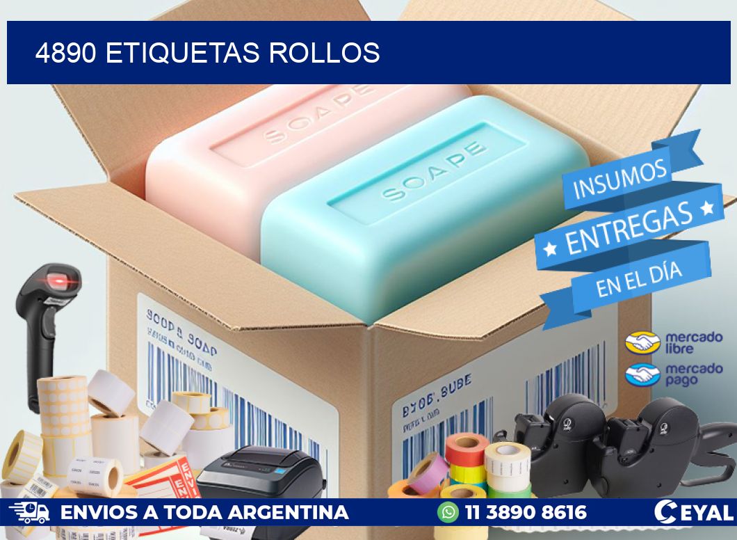 4890 Etiquetas rollos