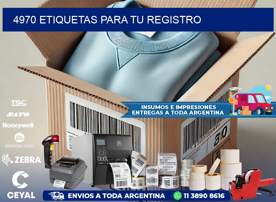 4970 etiquetas para tu registro