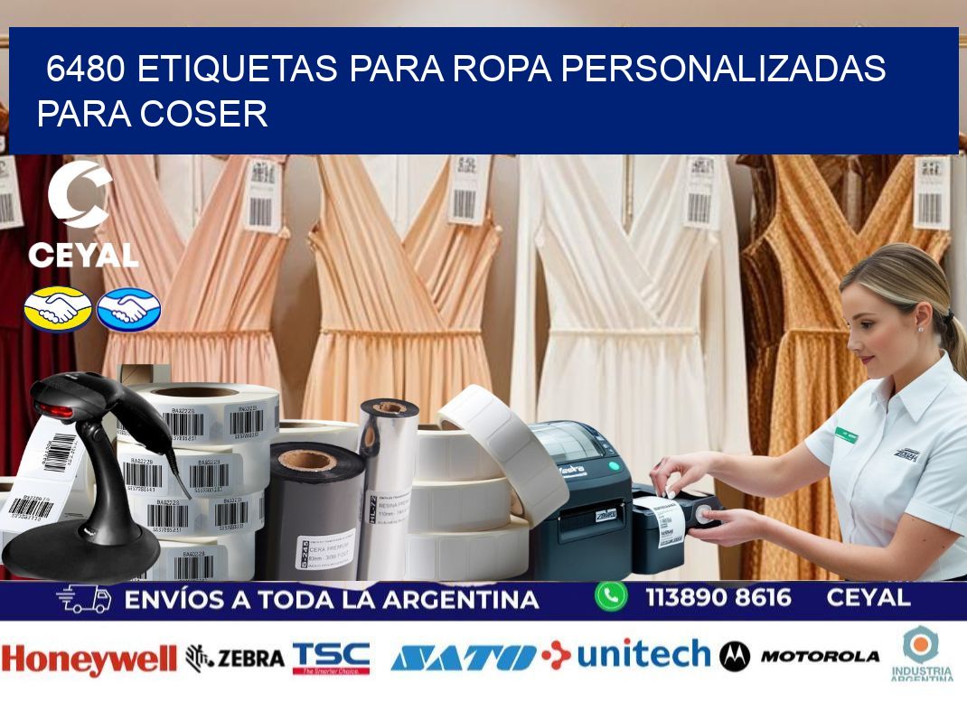6480 Etiquetas para ropa personalizadas para coser