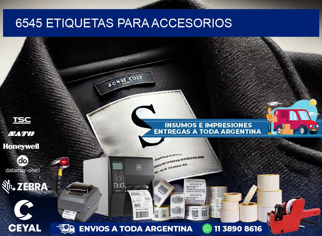 6545 Etiquetas para accesorios
