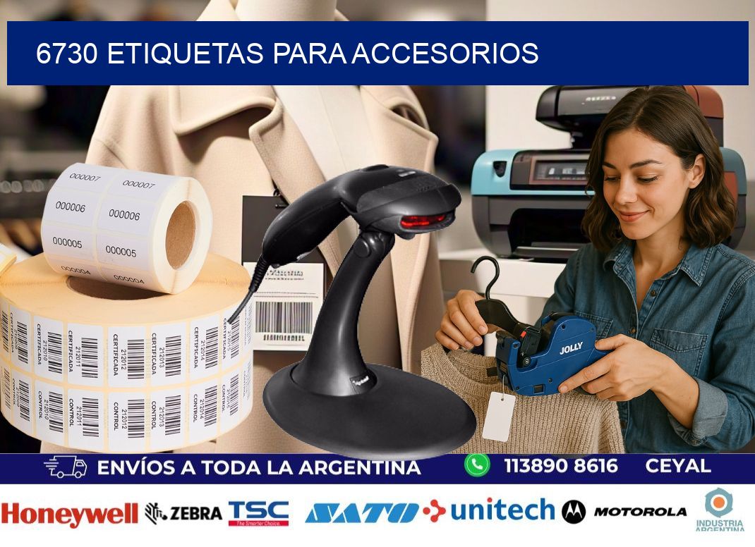 6730 Etiquetas para accesorios