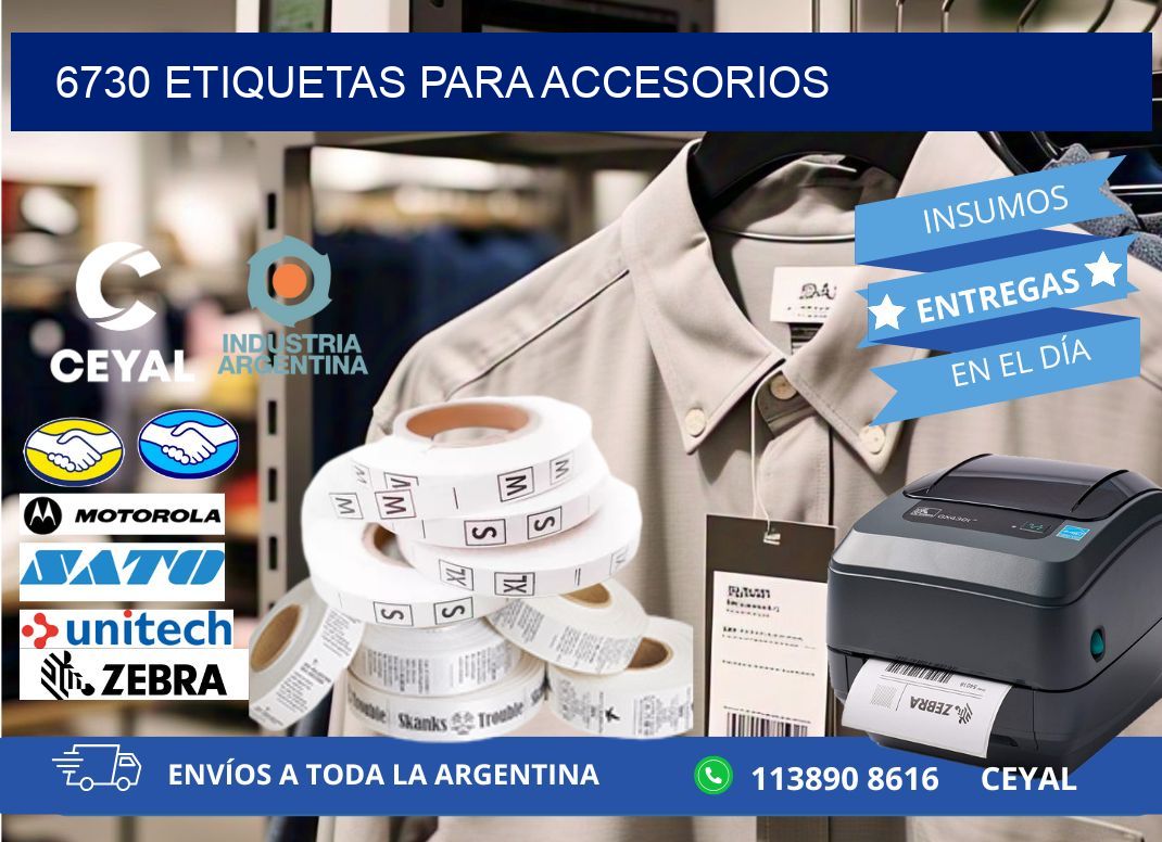 6730 Etiquetas para accesorios