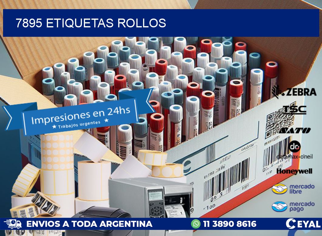 7895 etiquetas rollos