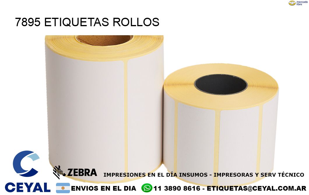 7895 etiquetas rollos