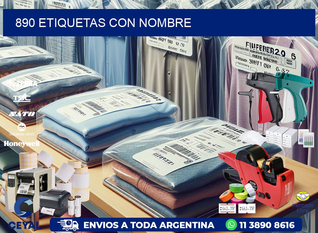 890 etiquetas con nombre