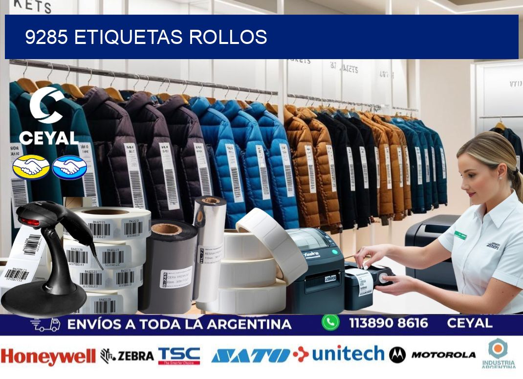 9285 etiquetas rollos