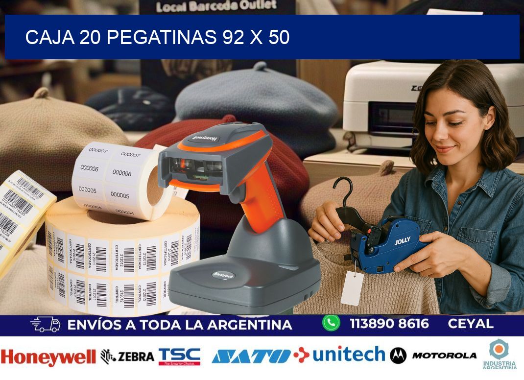 CAJA 20 PEGATINAS 92 x 50