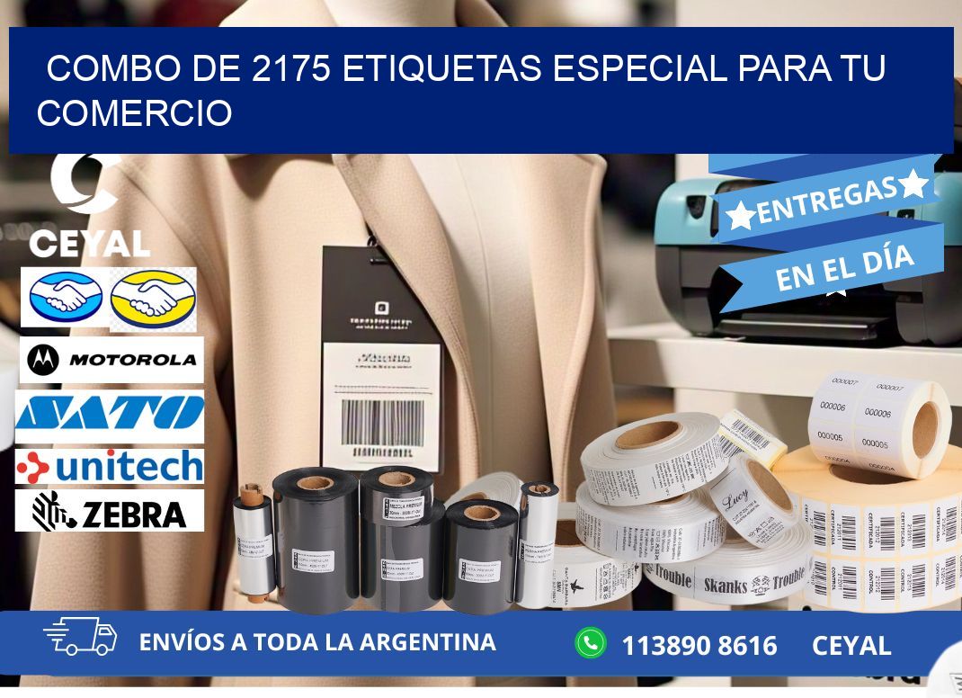 Combo de 2175 etiquetas especial para tu comercio