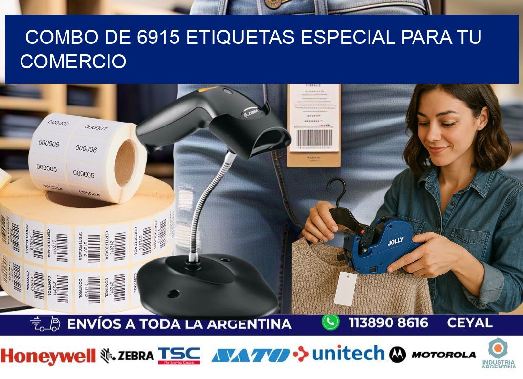 Combo de 6915 etiquetas especial para tu comercio