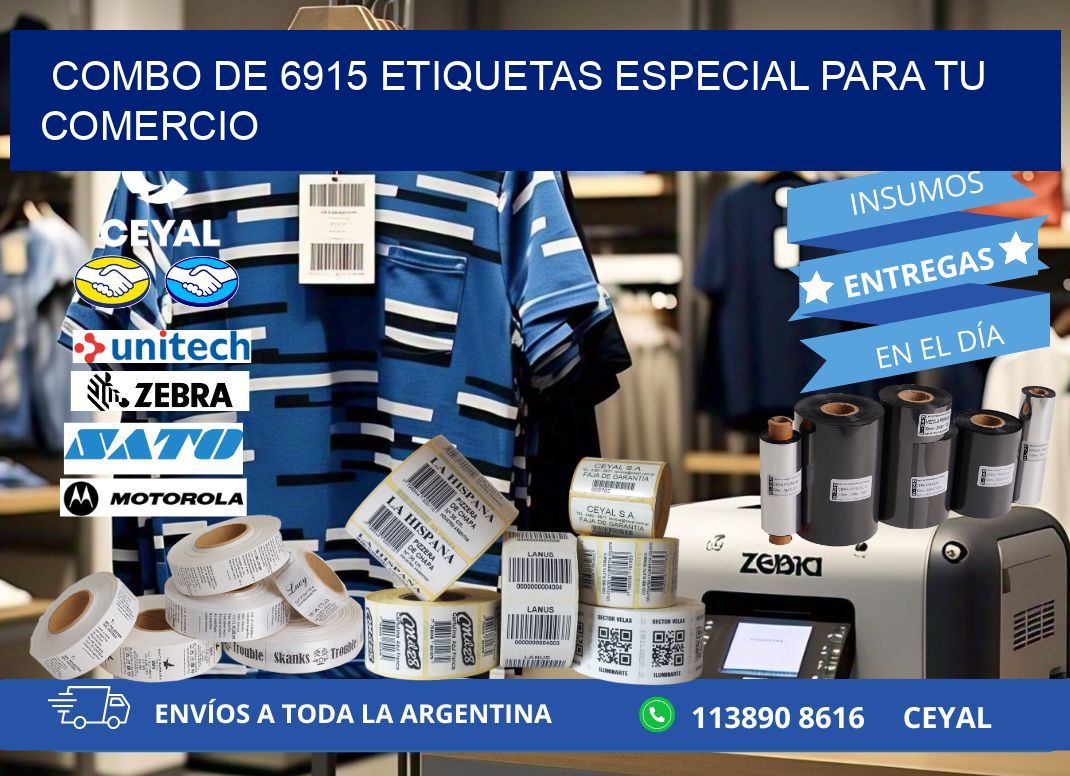 Combo de 6915 etiquetas especial para tu comercio
