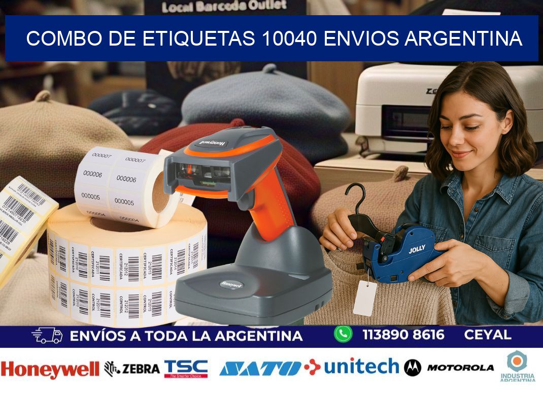 Combo de etiquetas 10040 ENVIOS ARGENTINA