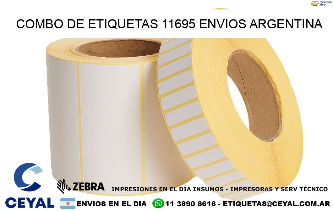 Combo de etiquetas 11695 ENVIOS ARGENTINA