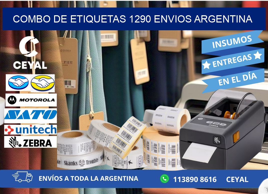 Combo de etiquetas 1290 ENVIOS ARGENTINA