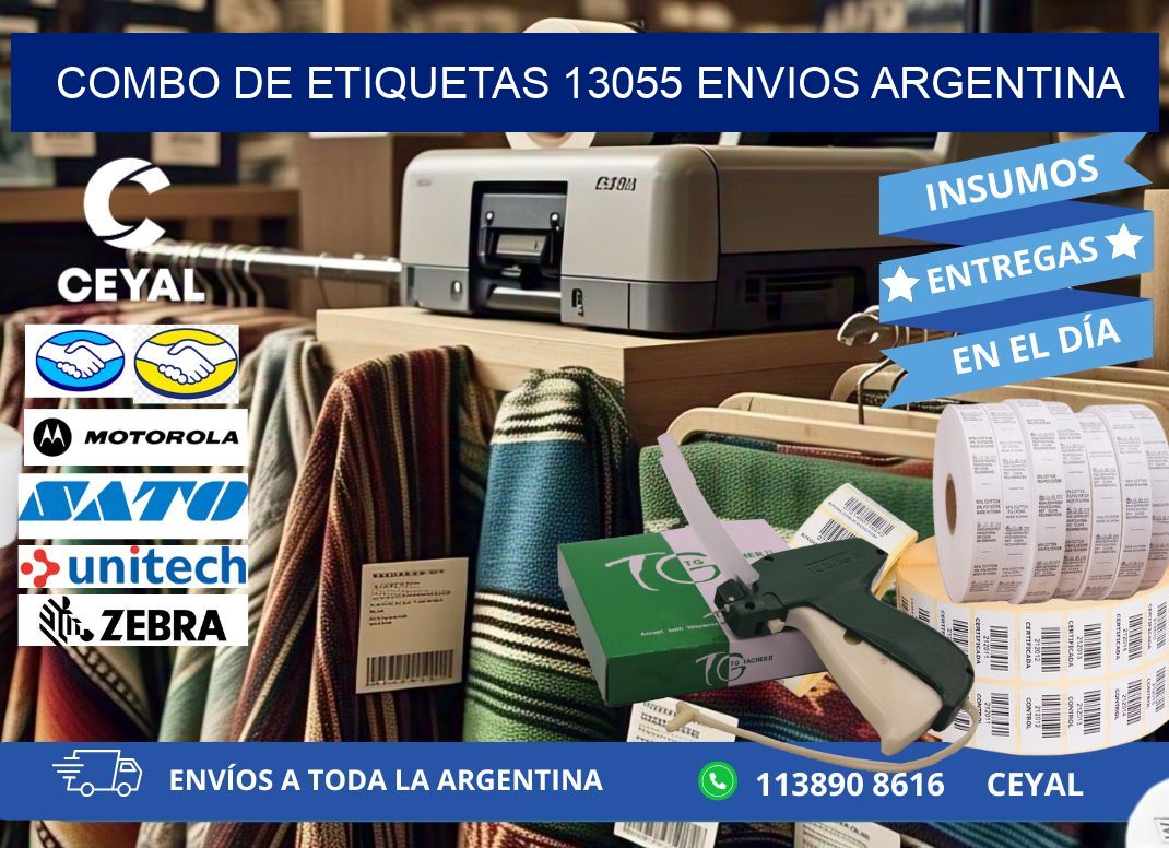 Combo de etiquetas 13055 ENVIOS ARGENTINA