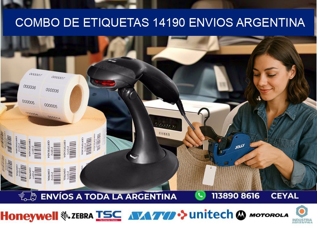 Combo de etiquetas 14190 ENVIOS ARGENTINA