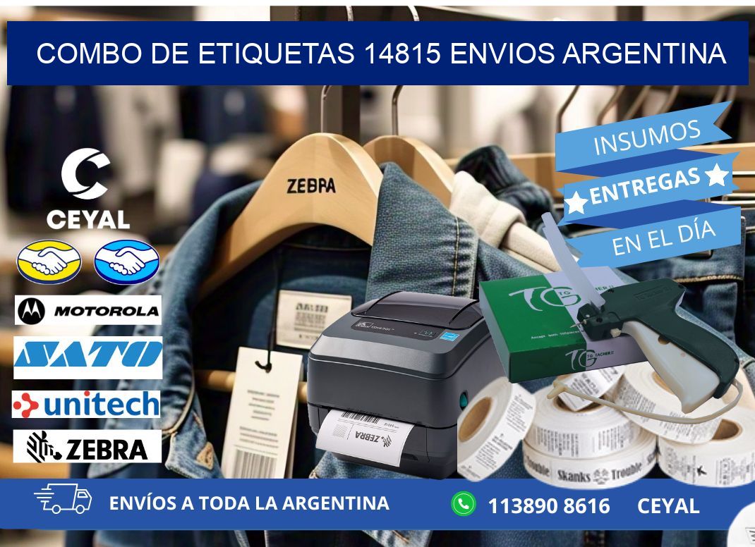 Combo de etiquetas 14815 ENVIOS ARGENTINA