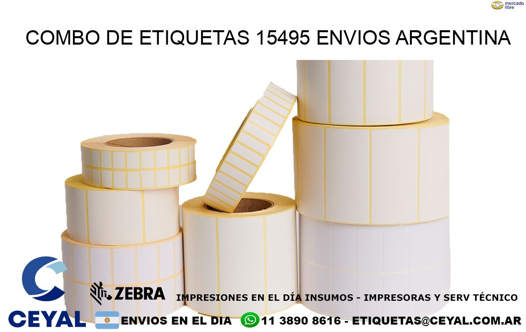 Combo de etiquetas 15495 ENVIOS ARGENTINA