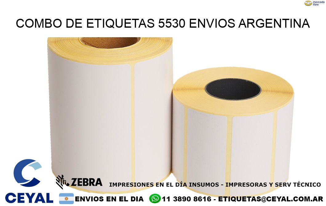 Combo de etiquetas 5530 ENVIOS ARGENTINA