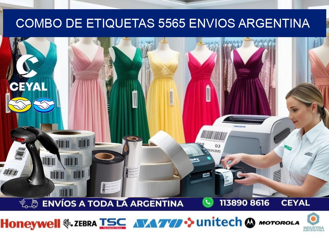 Combo de etiquetas 5565 ENVIOS ARGENTINA