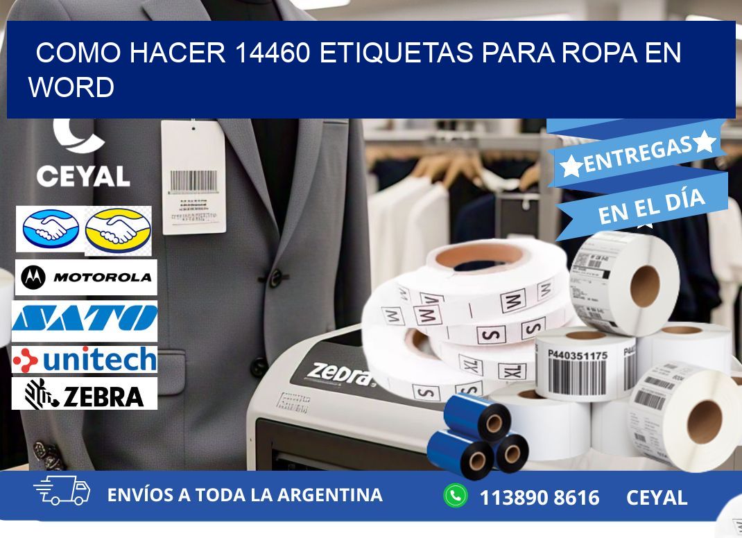 Como hacer 14460 etiquetas para ropa en Word