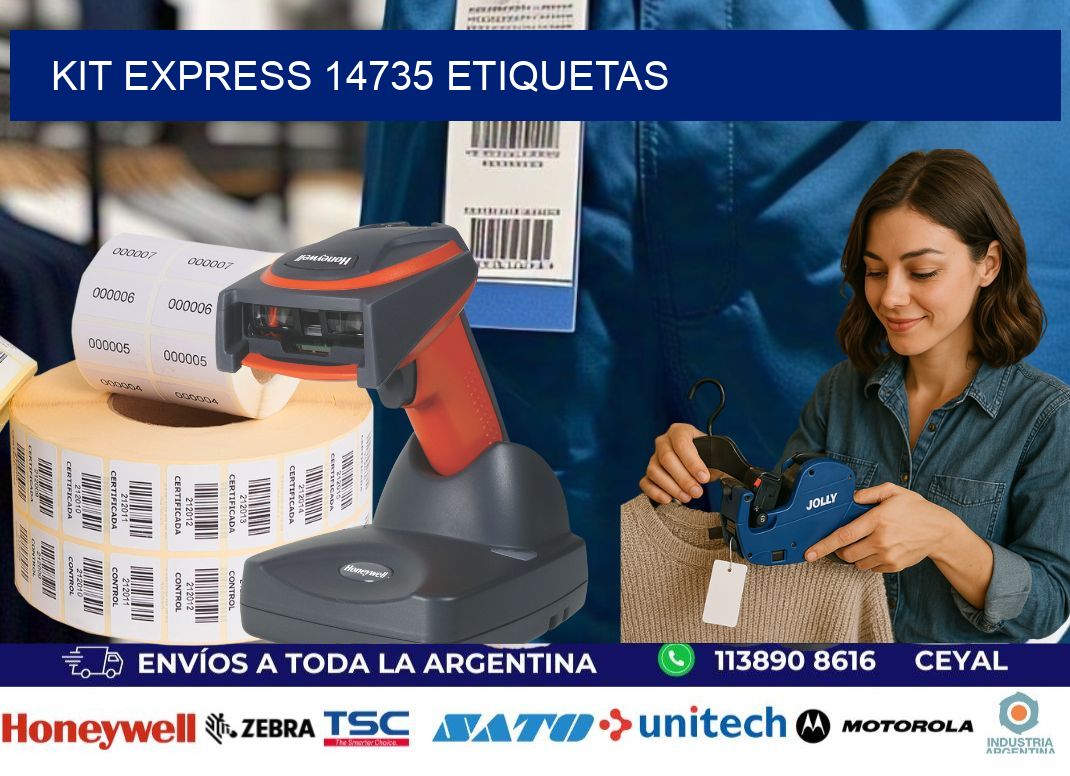 Kit express 14735 etiquetas