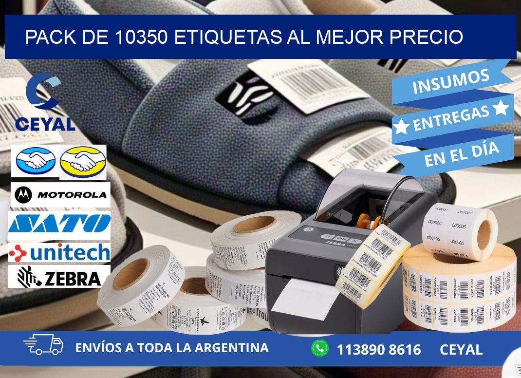 Pack de 10350 etiquetas al mejor precio