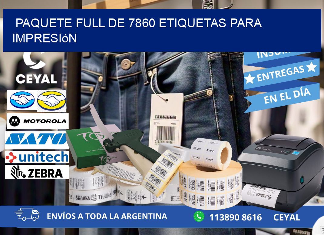 Paquete full de 7860 etiquetas para impresión