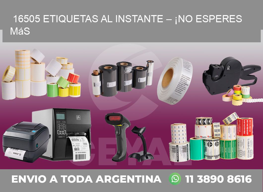 16505 Etiquetas al Instante – ¡No Esperes Más
