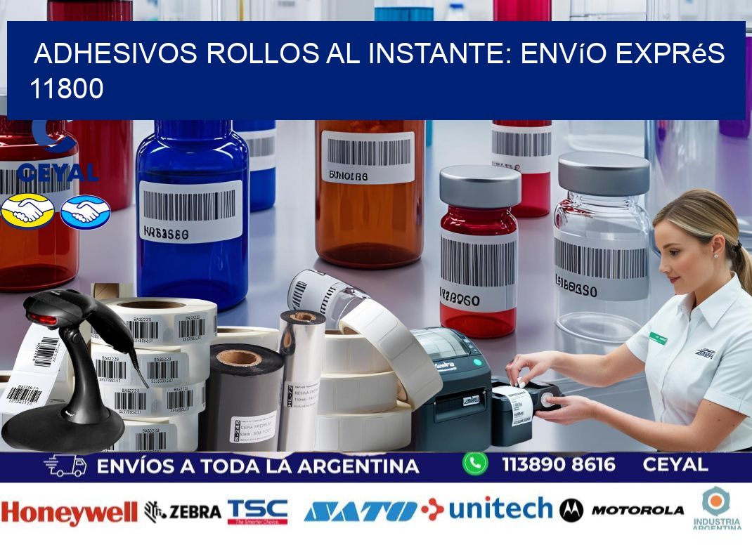 Adhesivos rollos al Instante: Envío Exprés 11800