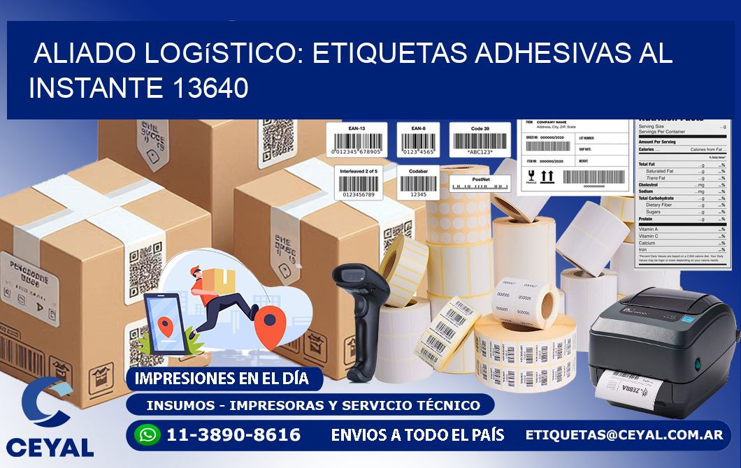 Aliado Logístico: Etiquetas Adhesivas al Instante 13640