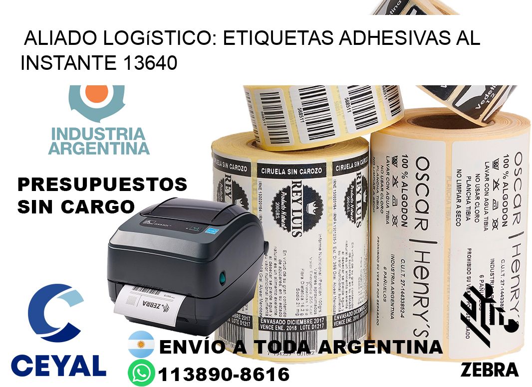 Aliado Logístico: Etiquetas Adhesivas al Instante 13640