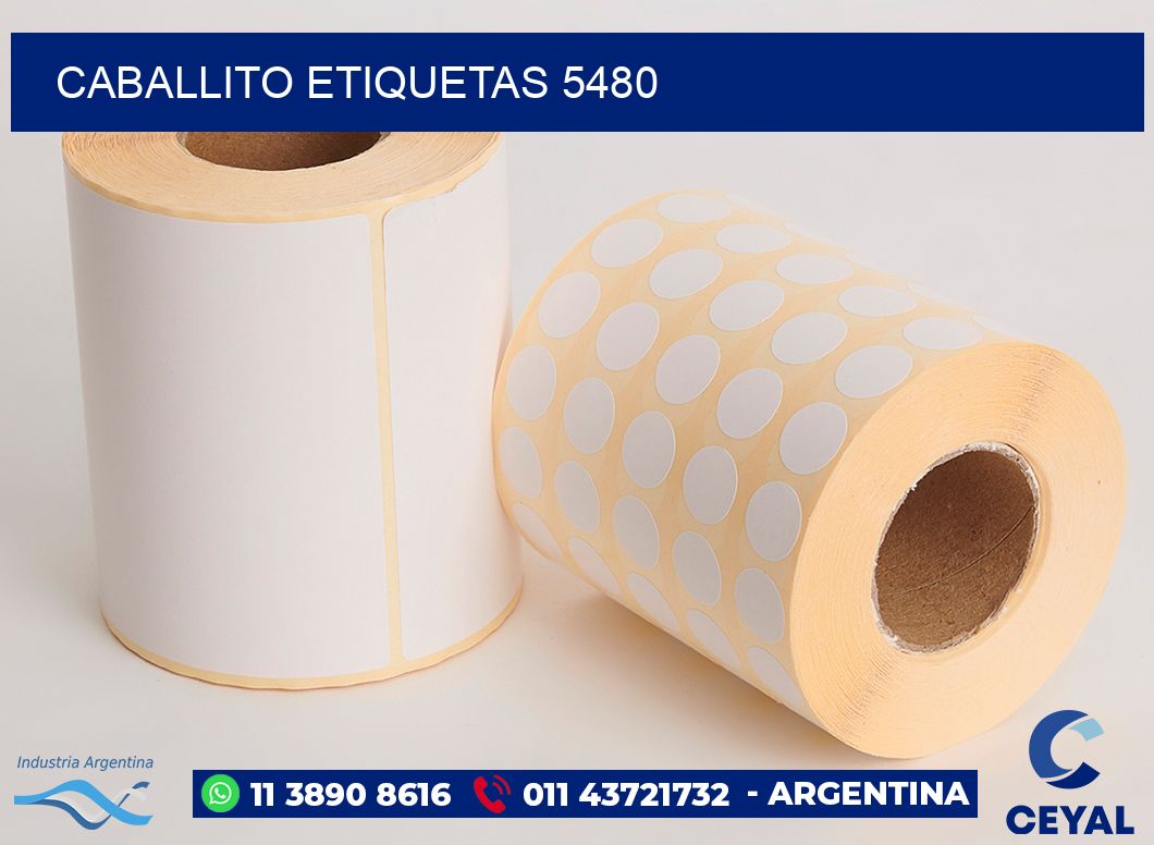 Caballito etiquetas 5480