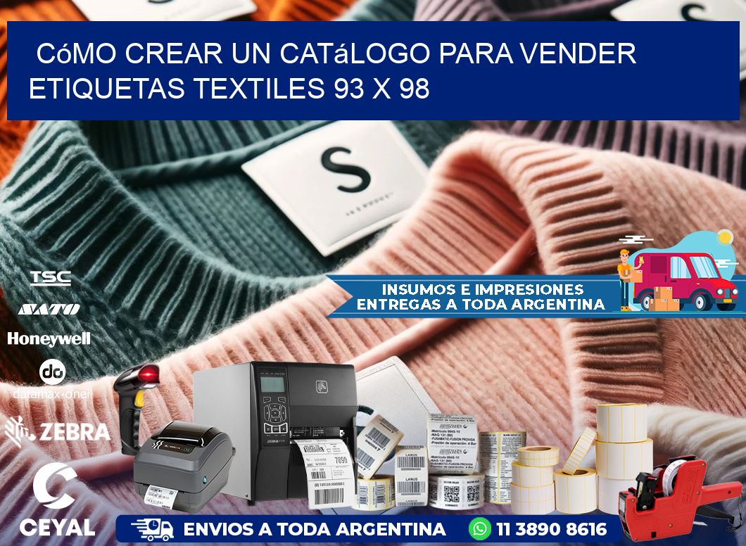 Cómo Crear un Catálogo para Vender Etiquetas Textiles 93 x 98