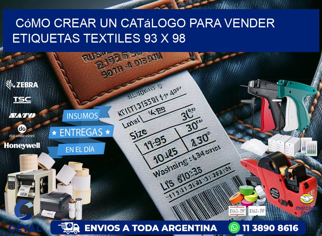 Cómo Crear un Catálogo para Vender Etiquetas Textiles 93 x 98