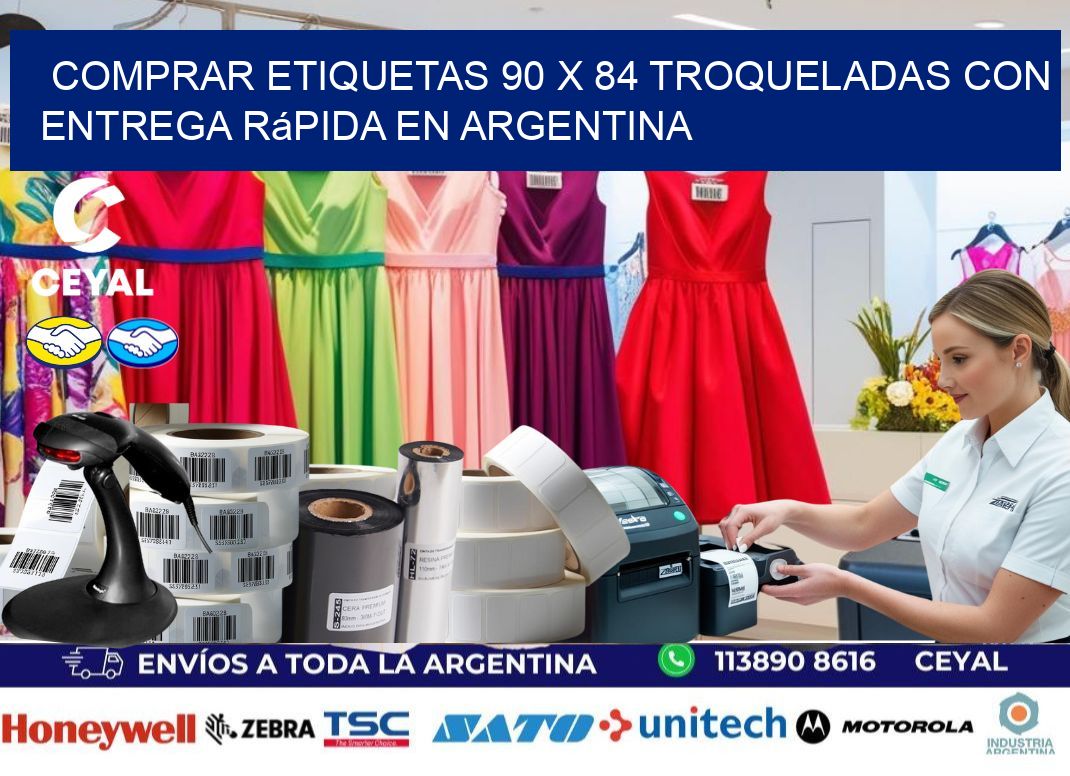 Comprar etiquetas 90 x 84 troqueladas con entrega rápida en Argentina