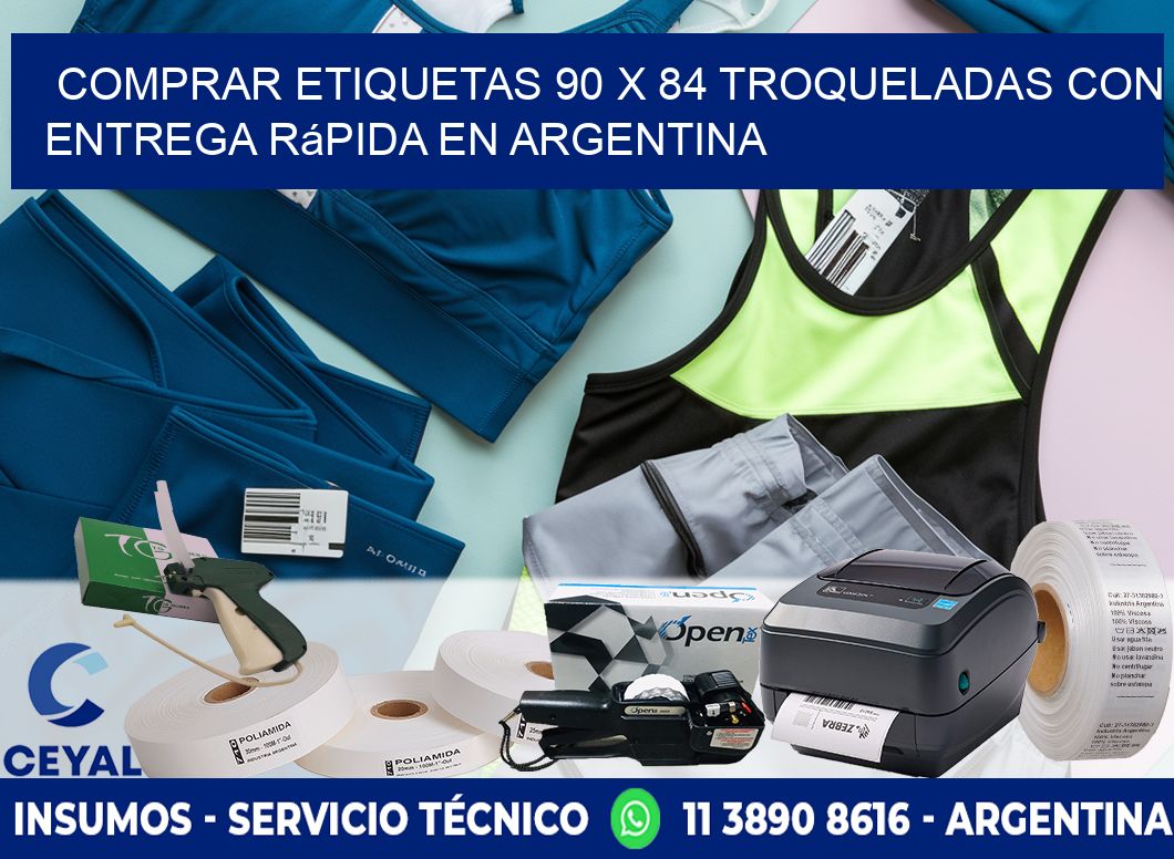 Comprar etiquetas 90 x 84 troqueladas con entrega rápida en Argentina