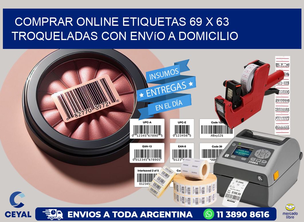 Comprar online etiquetas 69 x 63 troqueladas con envío a domicilio