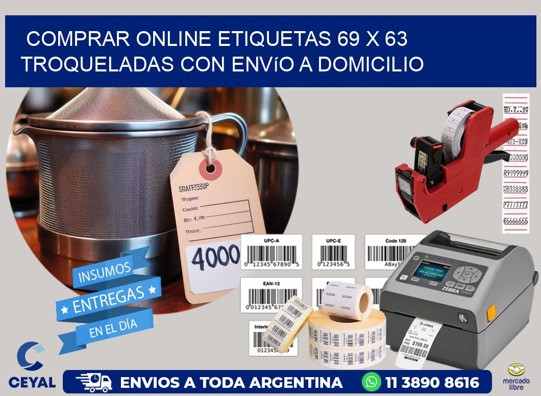 Comprar online etiquetas 69 x 63 troqueladas con envío a domicilio