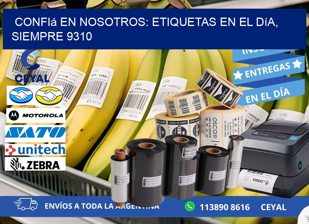 Confiá en Nosotros: Etiquetas en el Día, Siempre 9310