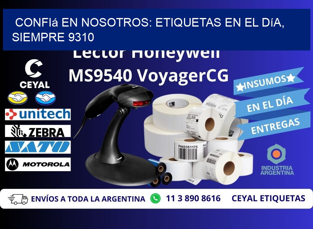 Confiá en Nosotros: Etiquetas en el Día, Siempre 9310