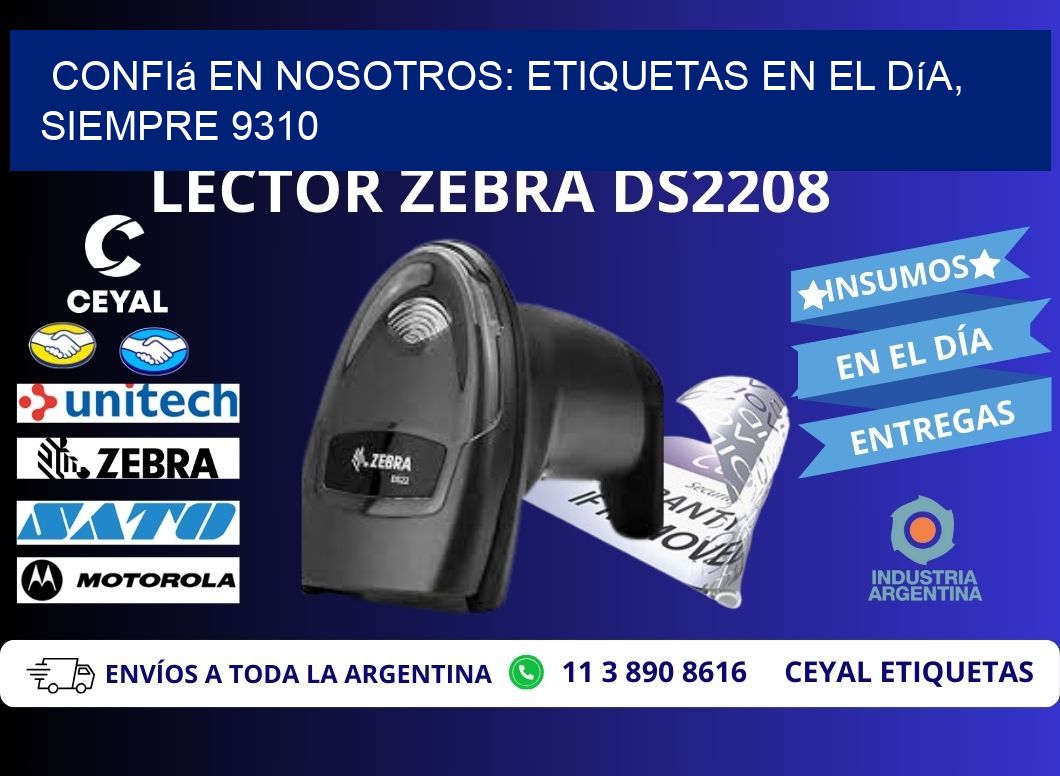 Confiá en Nosotros: Etiquetas en el Día, Siempre 9310