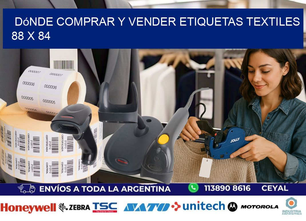Dónde Comprar y Vender Etiquetas Textiles 88 x 84