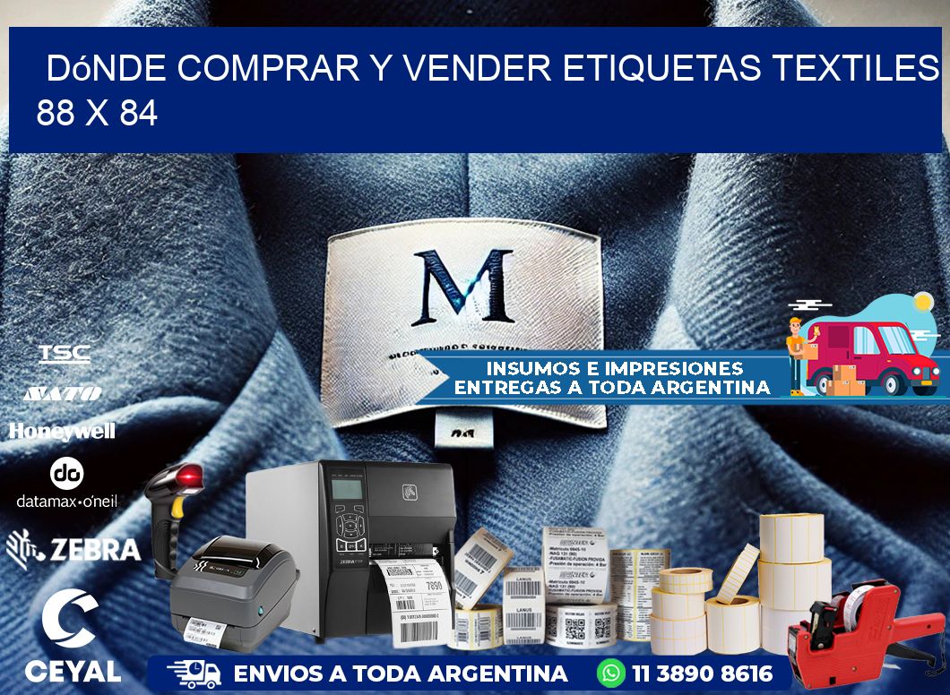 Dónde Comprar y Vender Etiquetas Textiles 88 x 84