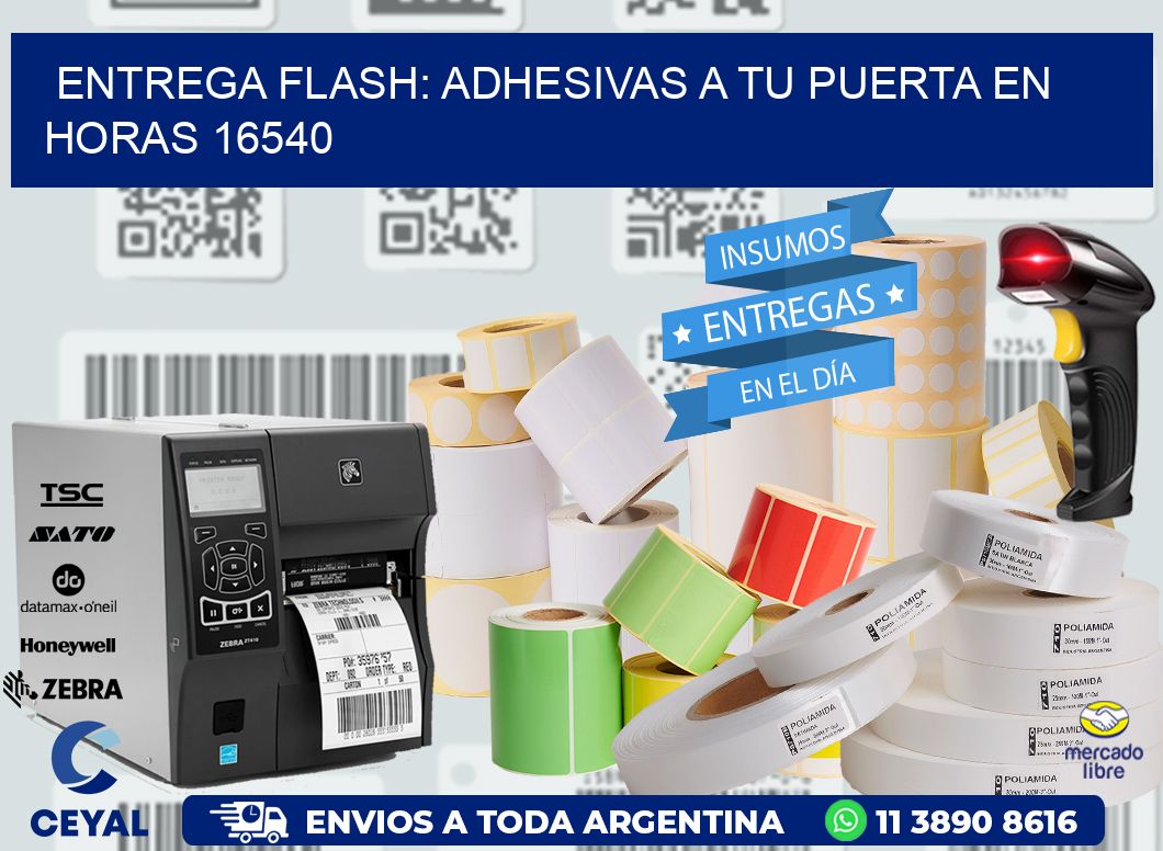 Entrega Flash: Adhesivas A Tu Puerta en Horas 16540