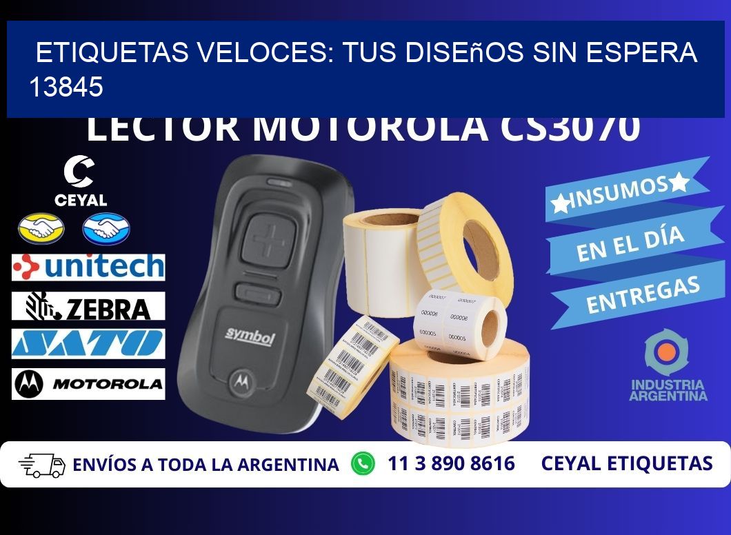 Etiquetas Veloces: Tus Diseños sin Espera 13845