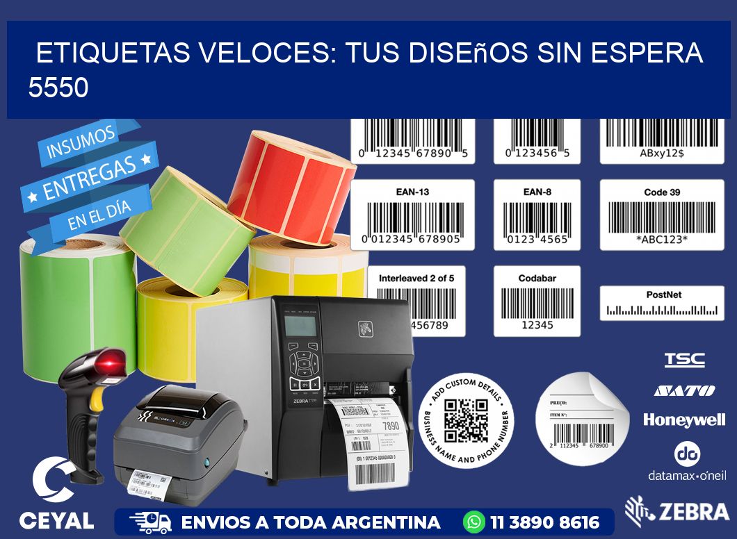 Etiquetas Veloces: Tus Diseños sin Espera 5550